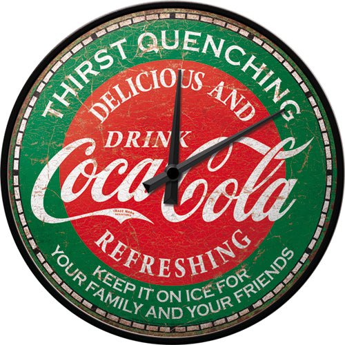 Seinäkello Coca-Cola - Thirst Quenching Green