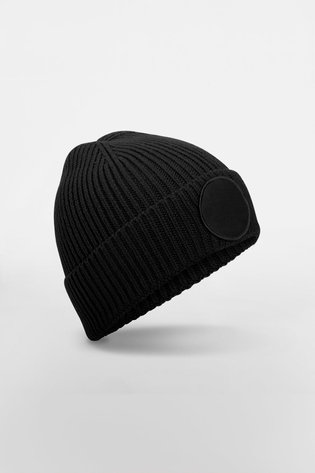 CIRCULAR FASHION PATCH BEANIE