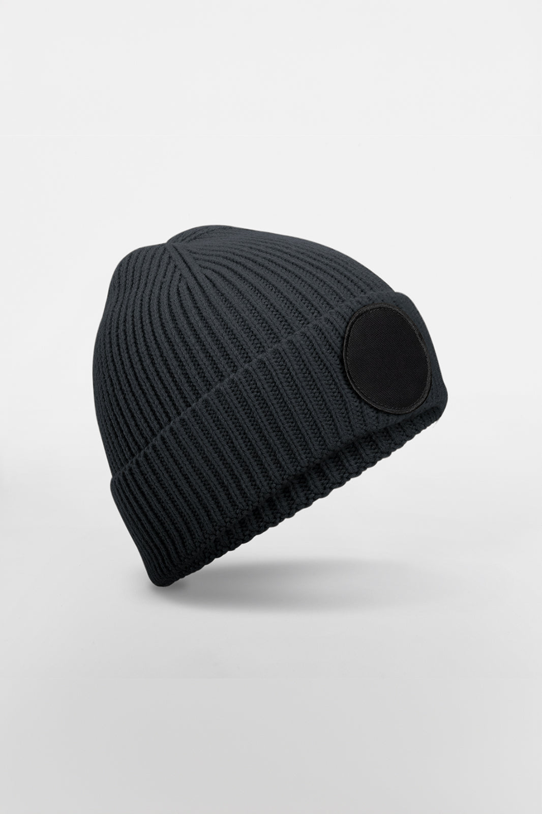 CIRCULAR FASHION PATCH BEANIE