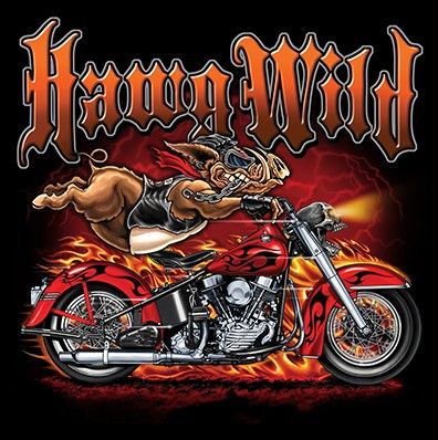 CLASSIC HUPPARI MUSTA - HAWG WILD BIKE (784)