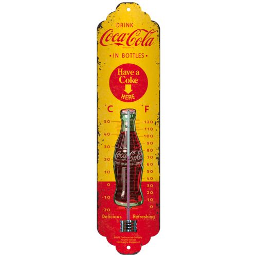 Lämpömittari Lämpömittari Coca-Cola in bottles