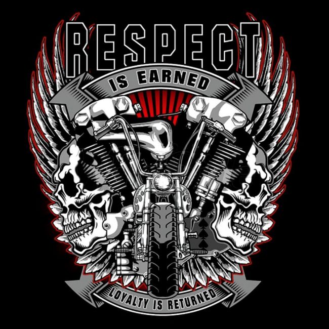 CLASSIC HUPPARI MUSTA - RESPECT IS EARNED (846)