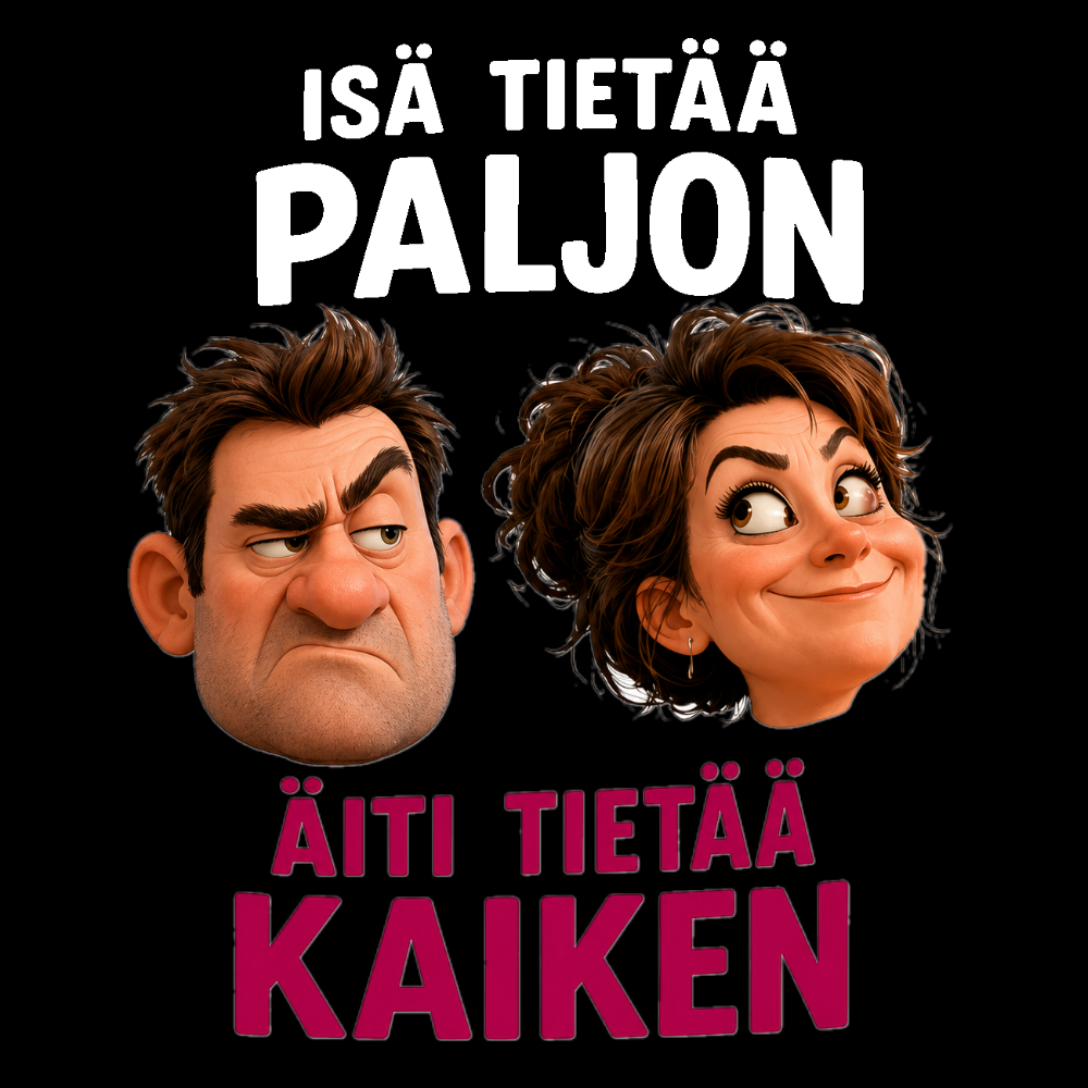 T-PAITA - ISÄ TIETÄÄ PALJON, ÄITI TIETÄÄ KAIKEN (00 934)