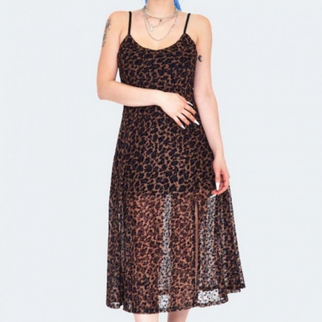 MEKKO - Leopard Print Midi Slip
