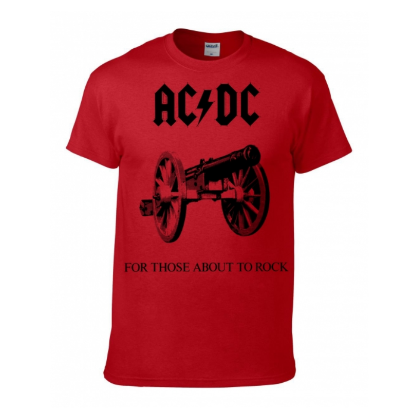 T-PAITA - FOR THOSE ABOUT TO ROCK (PUNAINEN) - AC/DC (LF8159R)