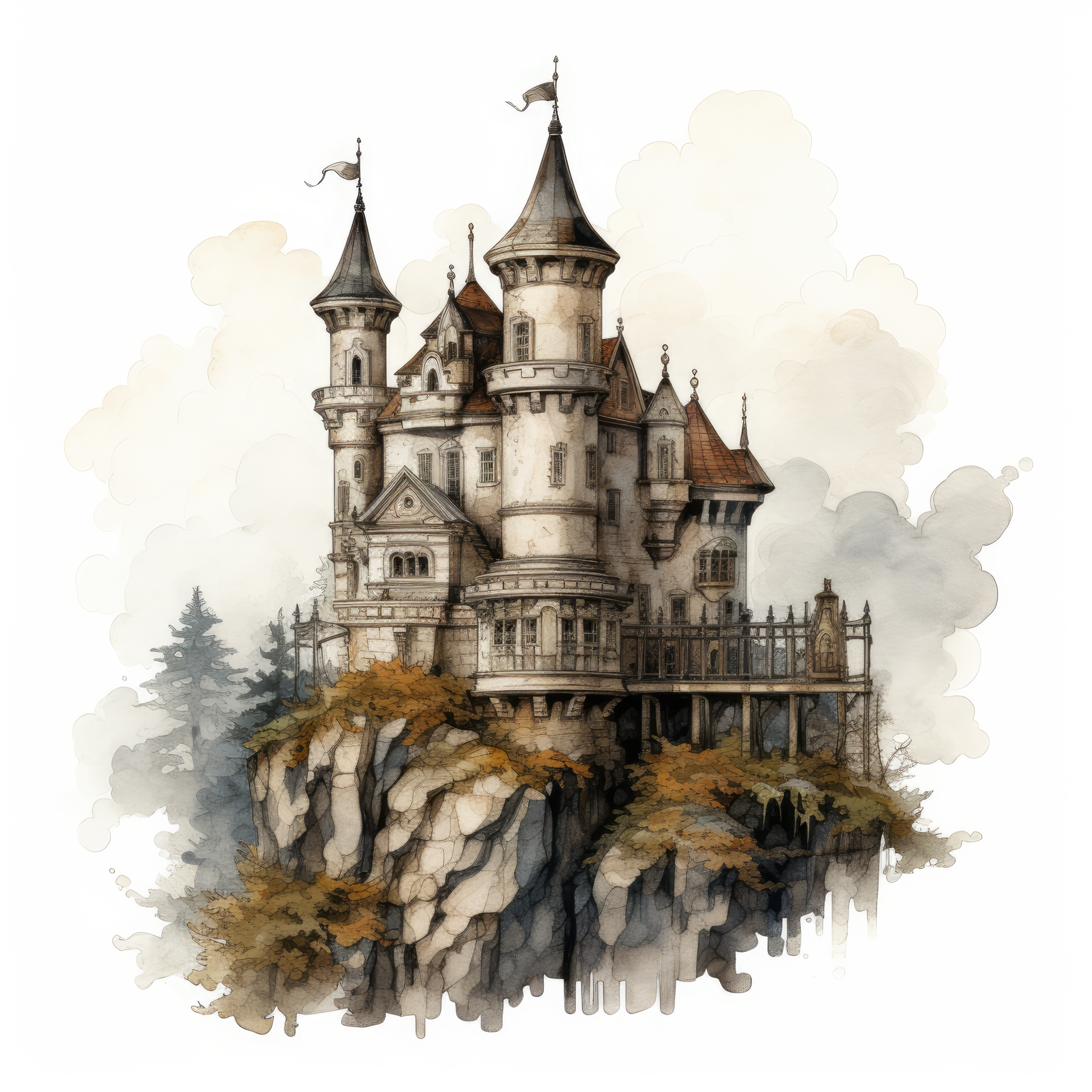 A haunted castle on a hill 3 (paitakuva)