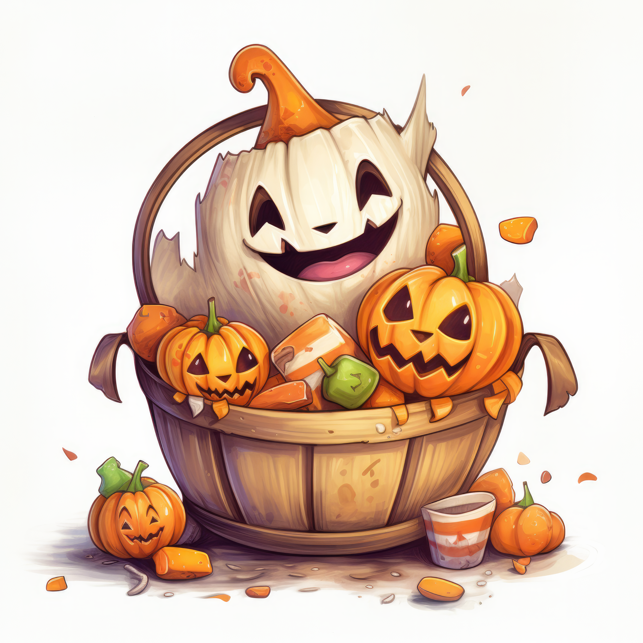A jack-o-basket full of candy  3 (paitakuva)