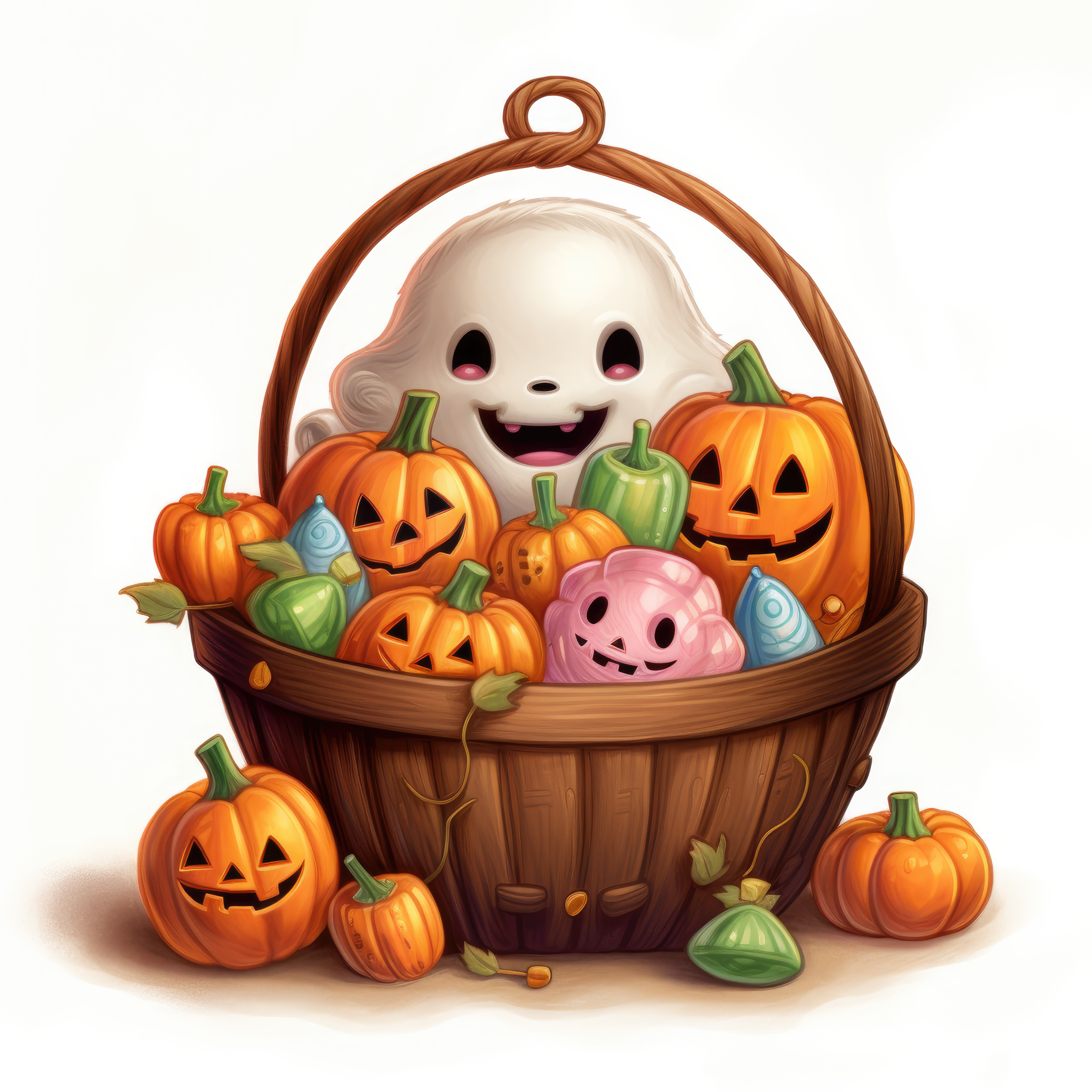 A jack-o-basket full of candy  (paitakuva)