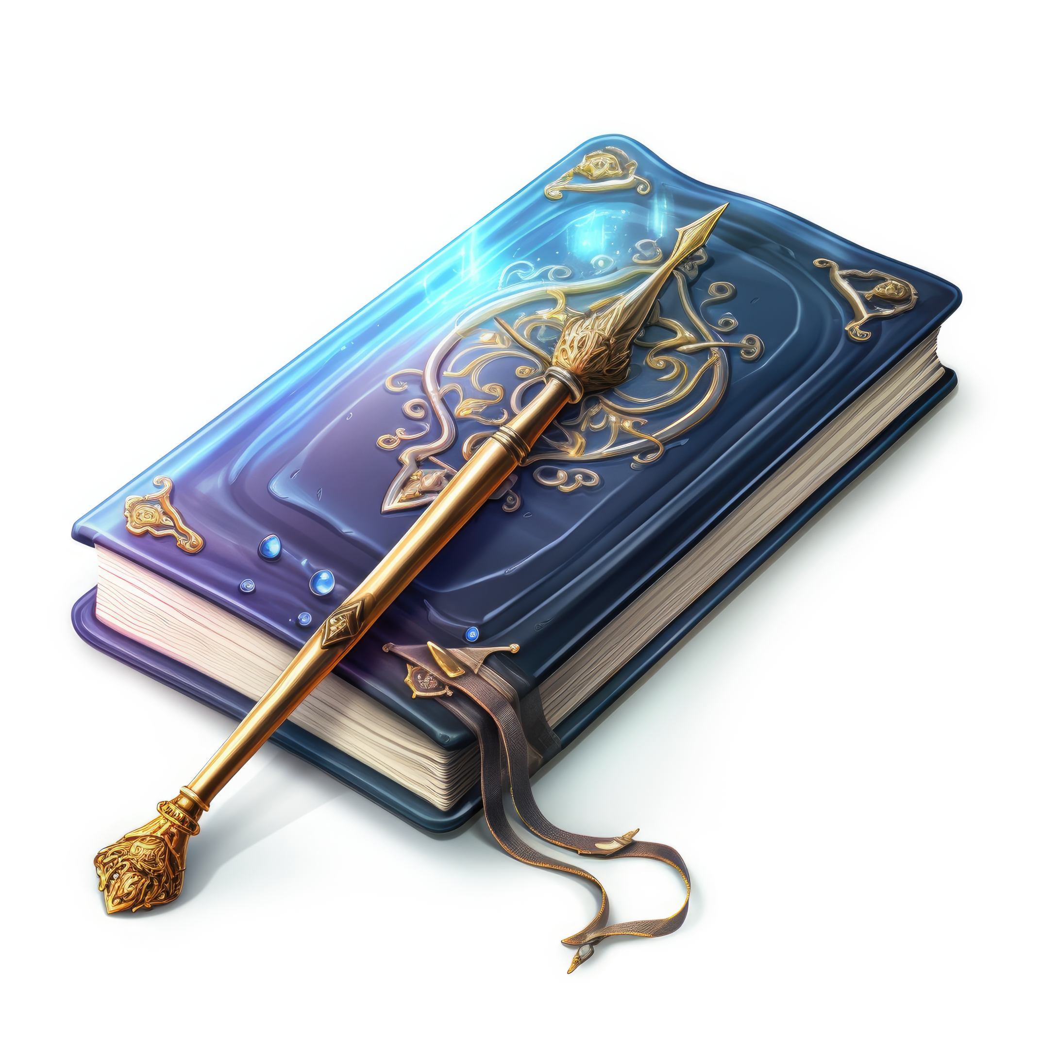 A spellbook with a magic wand 1 (paitakuva)