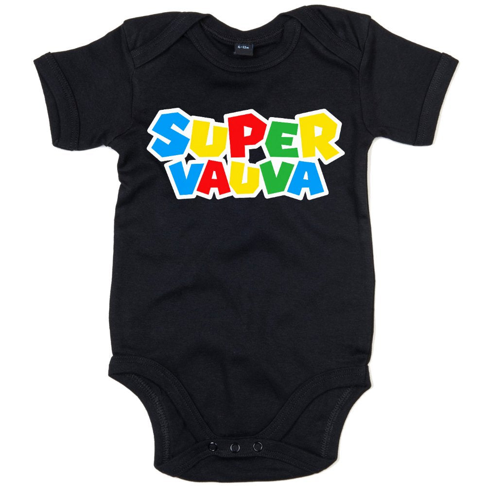 MIESTEN mu T-PAITA + VAUVAN BODY SUPER ISÄ + SUPER VAUVA