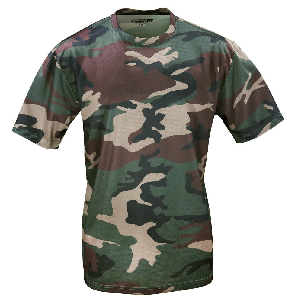 TEKNINEN T-PAITA - WOODLAND CAMO