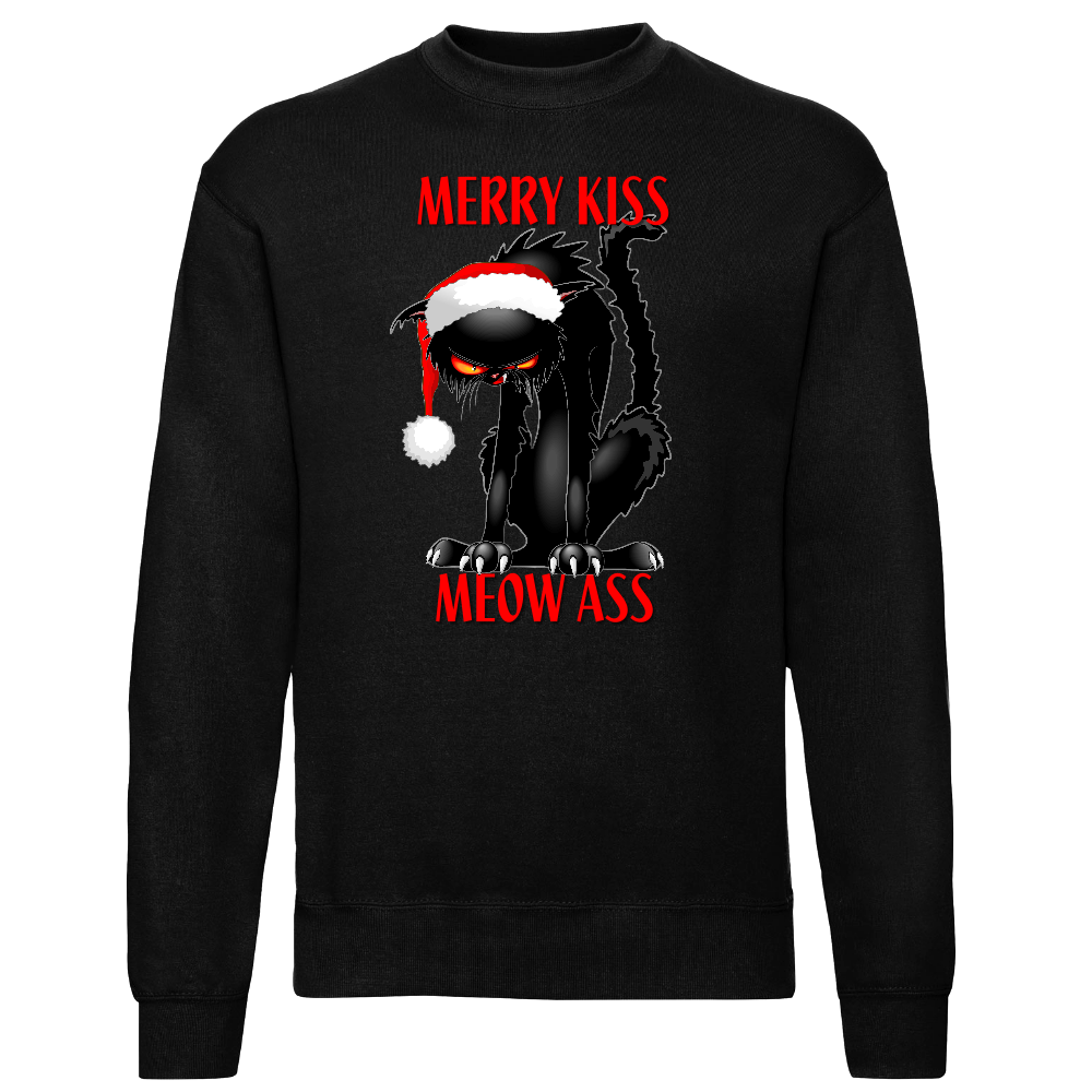 JOULU COLLEGE MUSTA - MERRY KISS MEOW ASS (00 442)