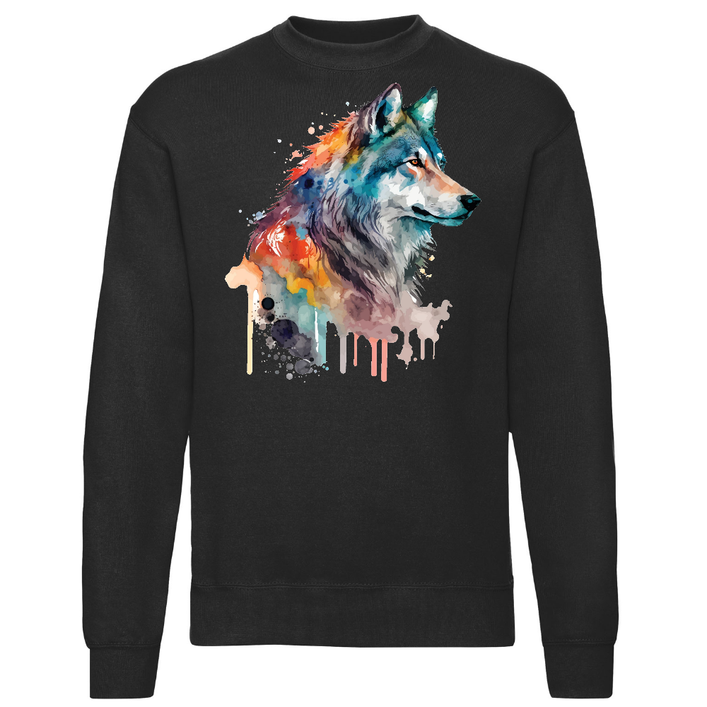 classic COLLEGE MUSTA - WATERCOLOR WOLF (00 2708)