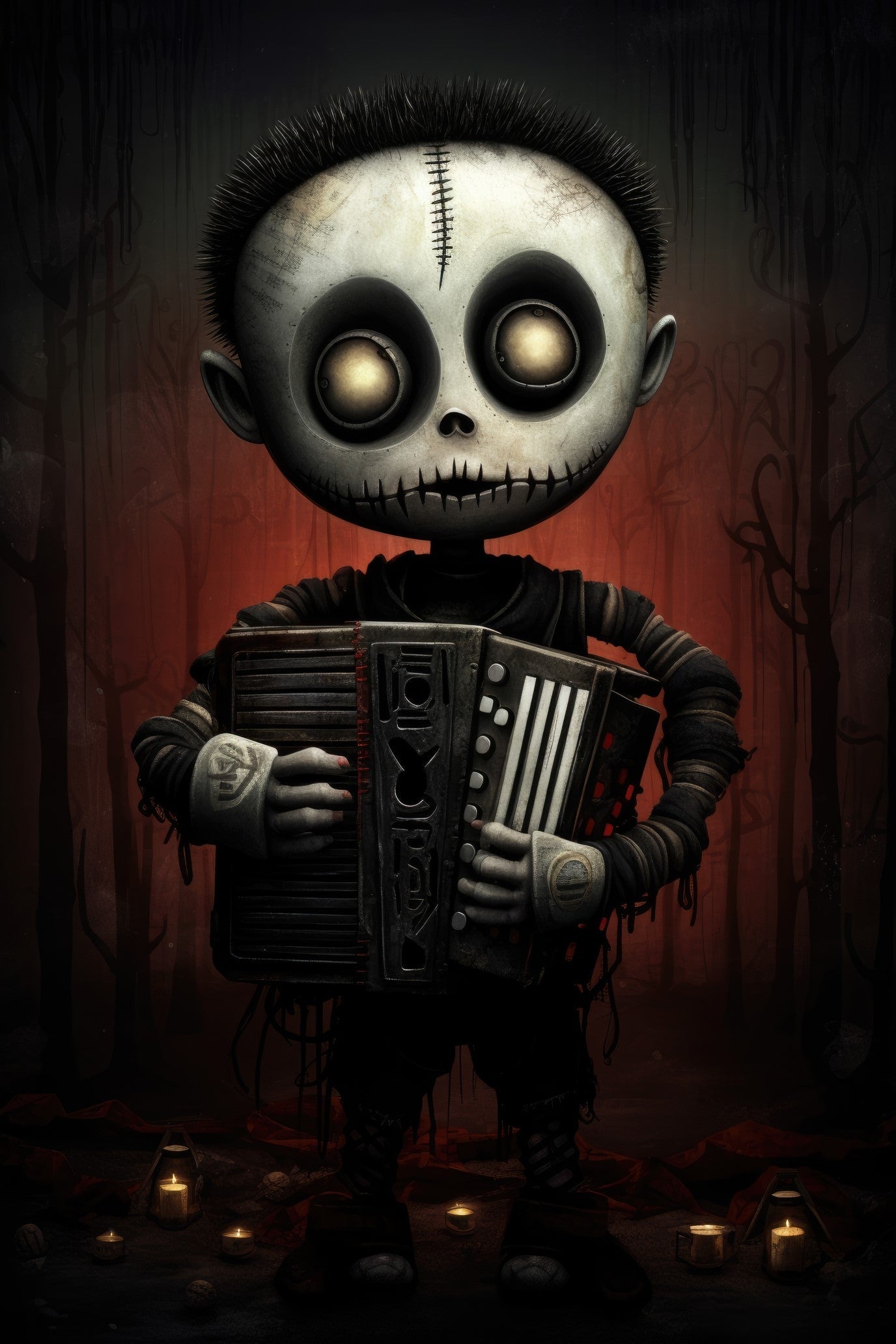 Character with bandoneon 1 (paitakuva)