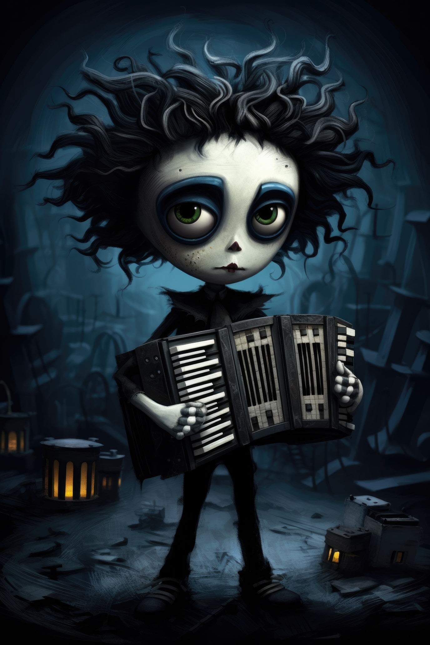 Character with bandoneon 2 (paitakuva)