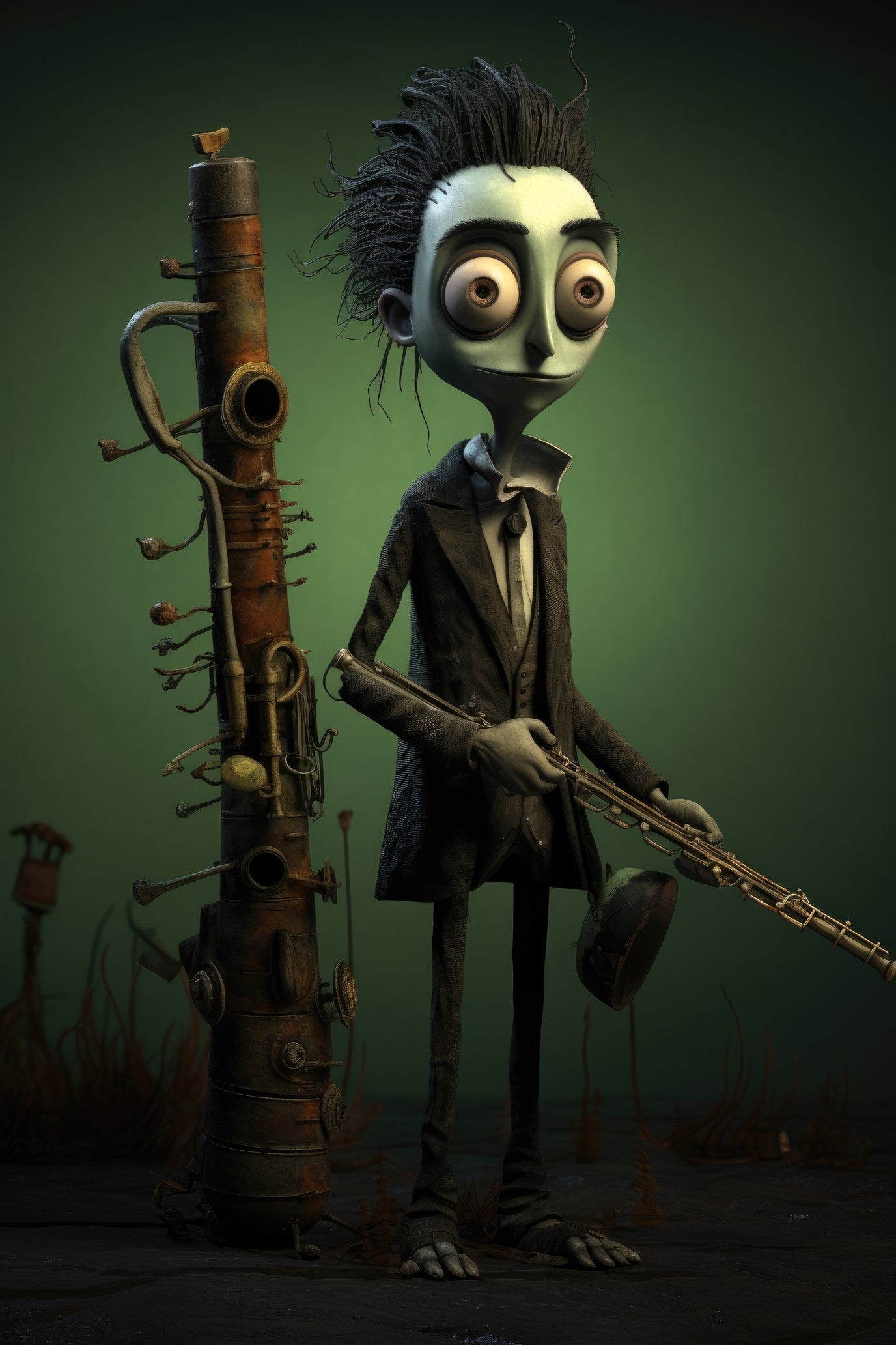 Character with bassoon 1 (paitakuva)