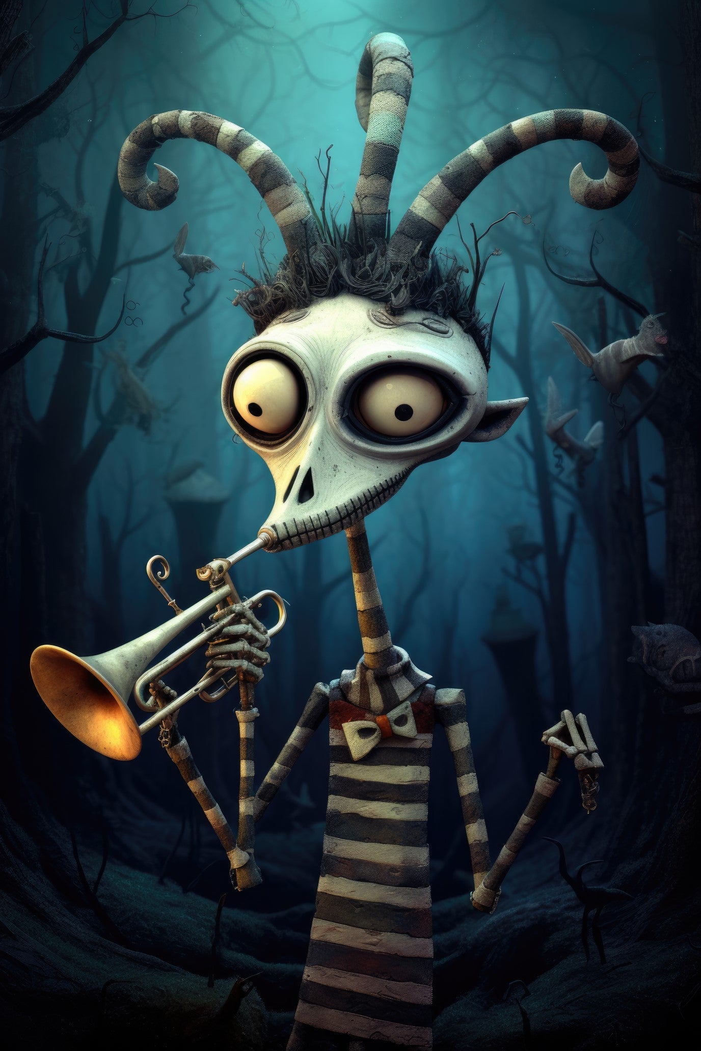 Character with bugle 3 (paitakuva)