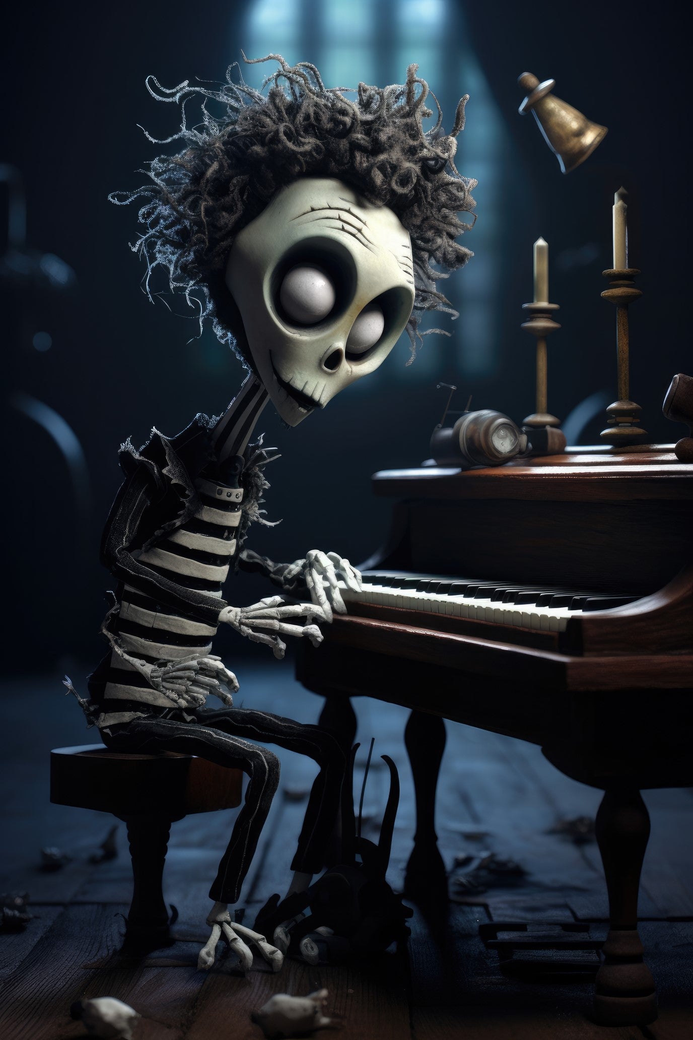 Character with clavichord (paitakuva)