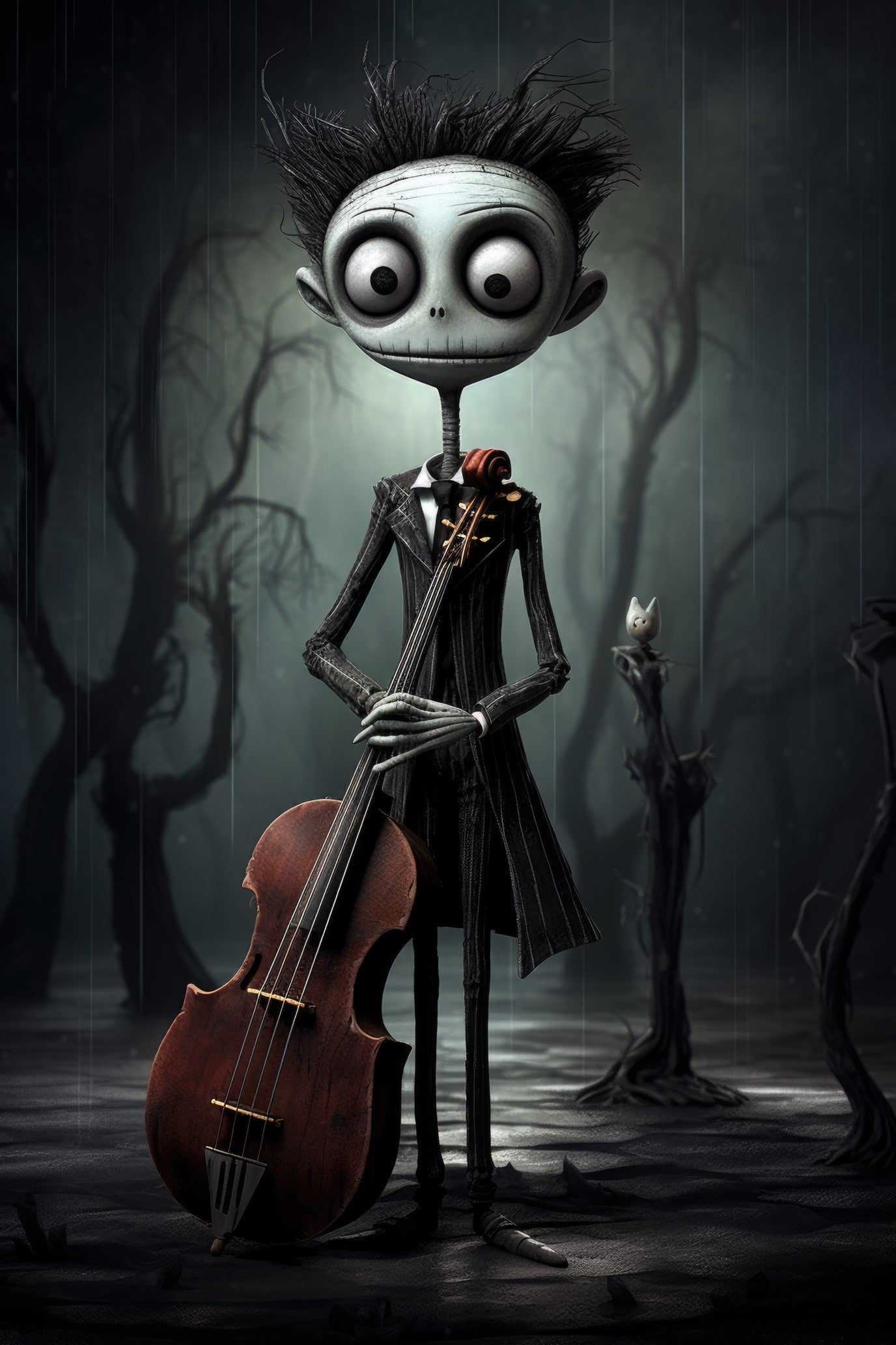 Character with contrabassoon (paitakuva)