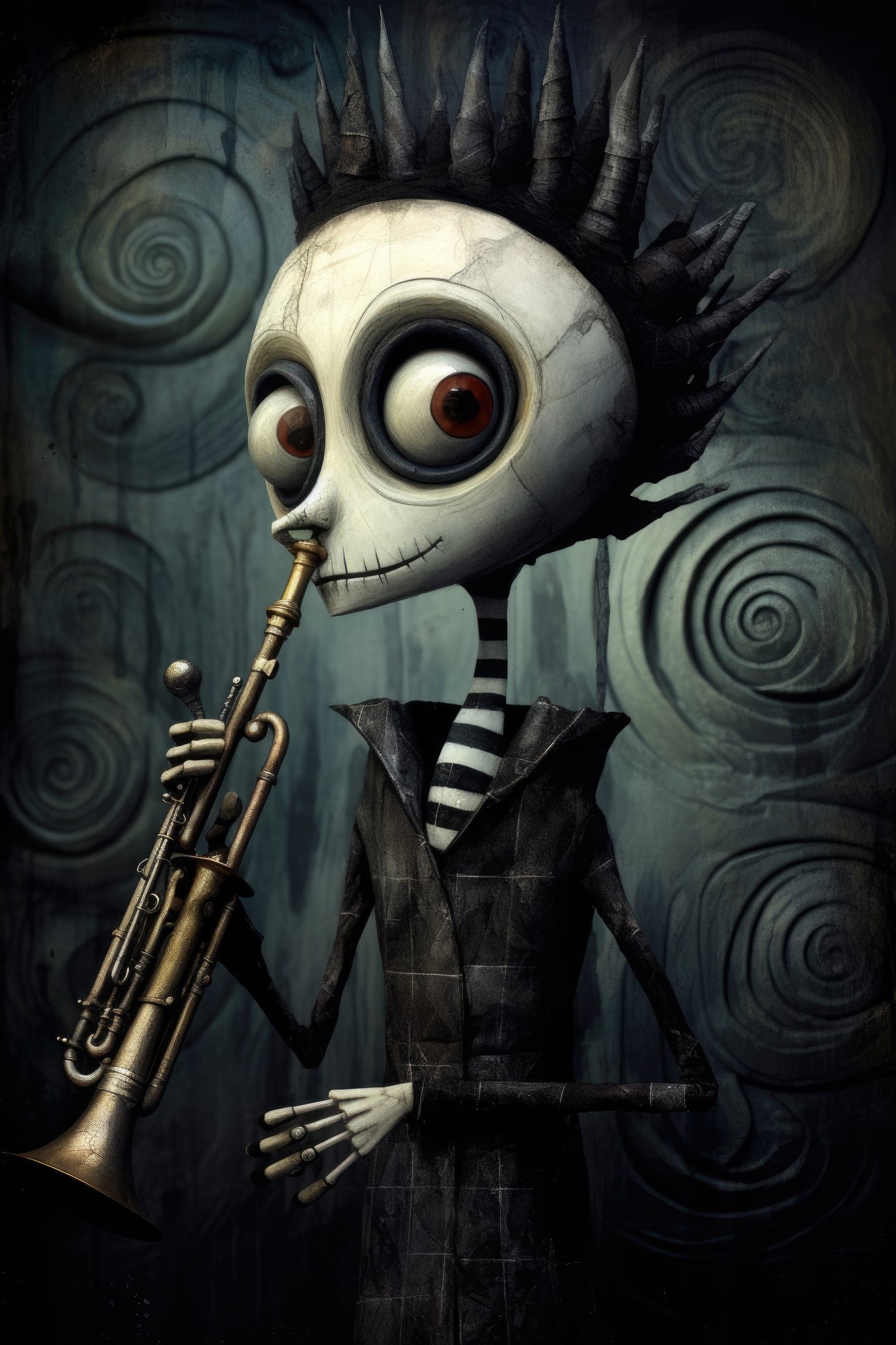 Character with cornet (paitakuva)