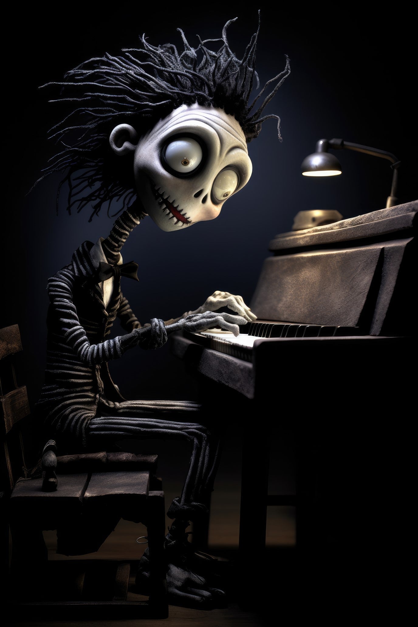 Character with digital piano 2 (paitakuva)