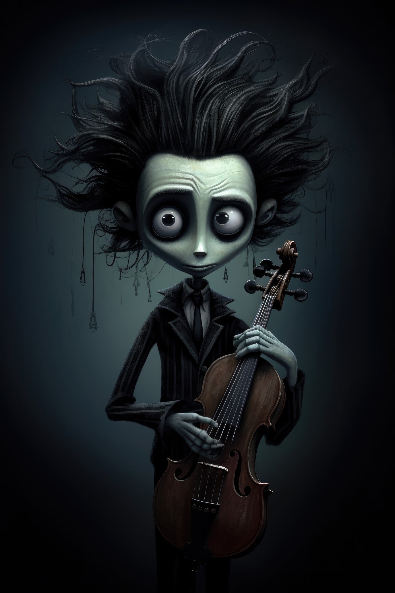 Character with fiddle 3 (paitakuva)