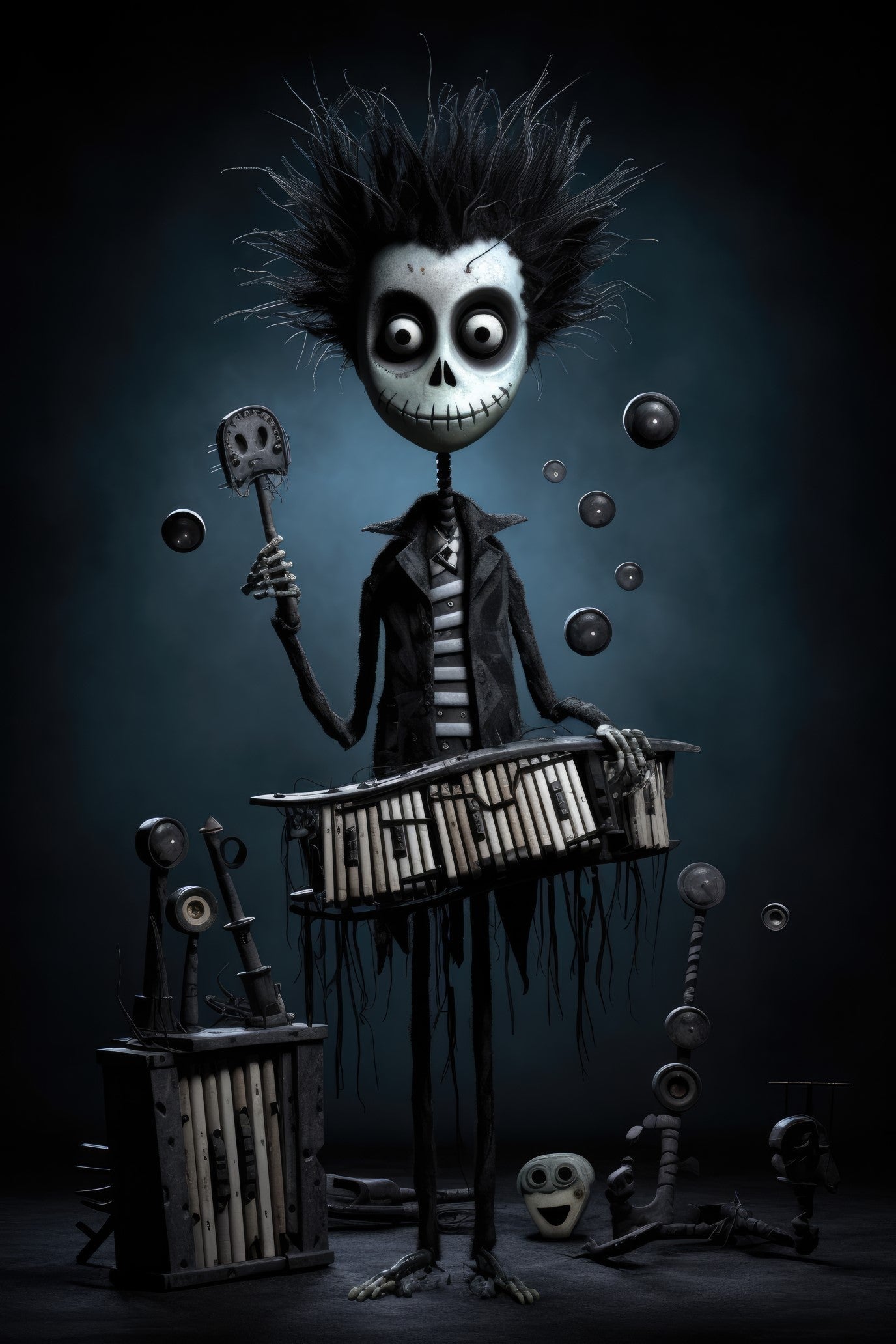 Character with glockenspiel (paitakuva)