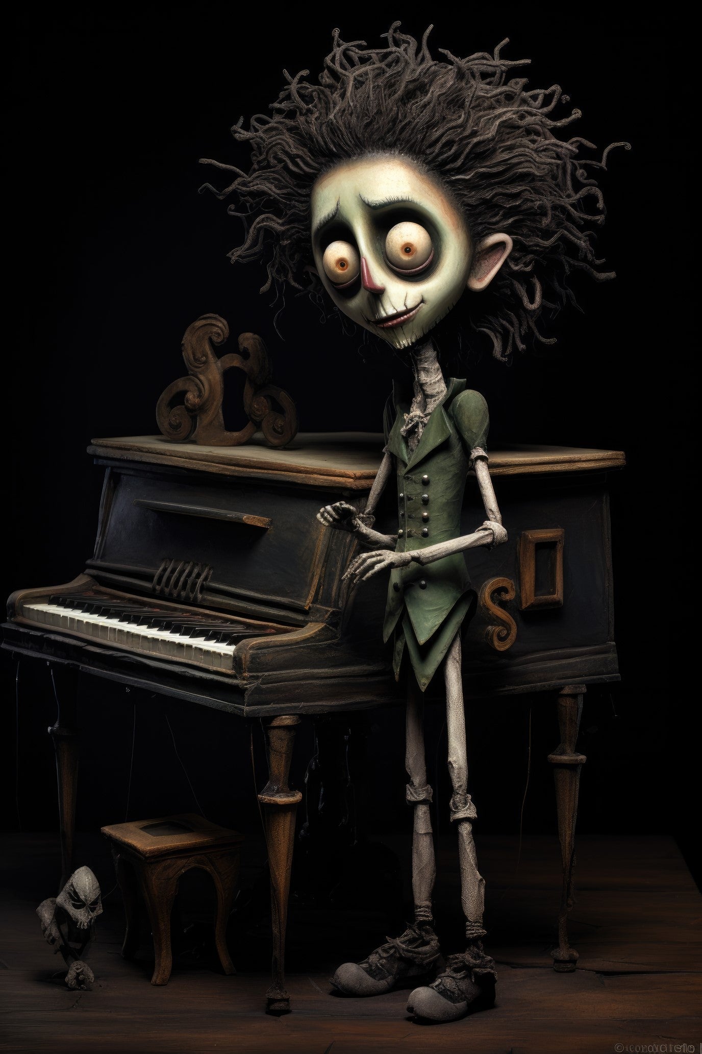 Character with harpsichord 3 (paitakuva)