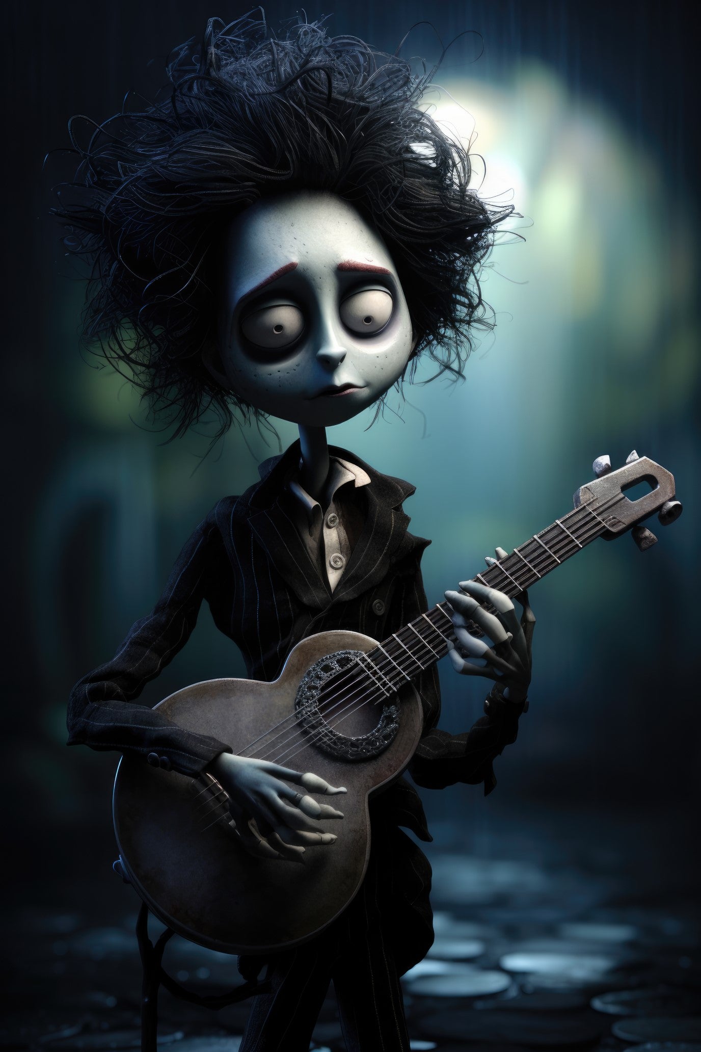 Character with mandolin 3 (paitakuva)