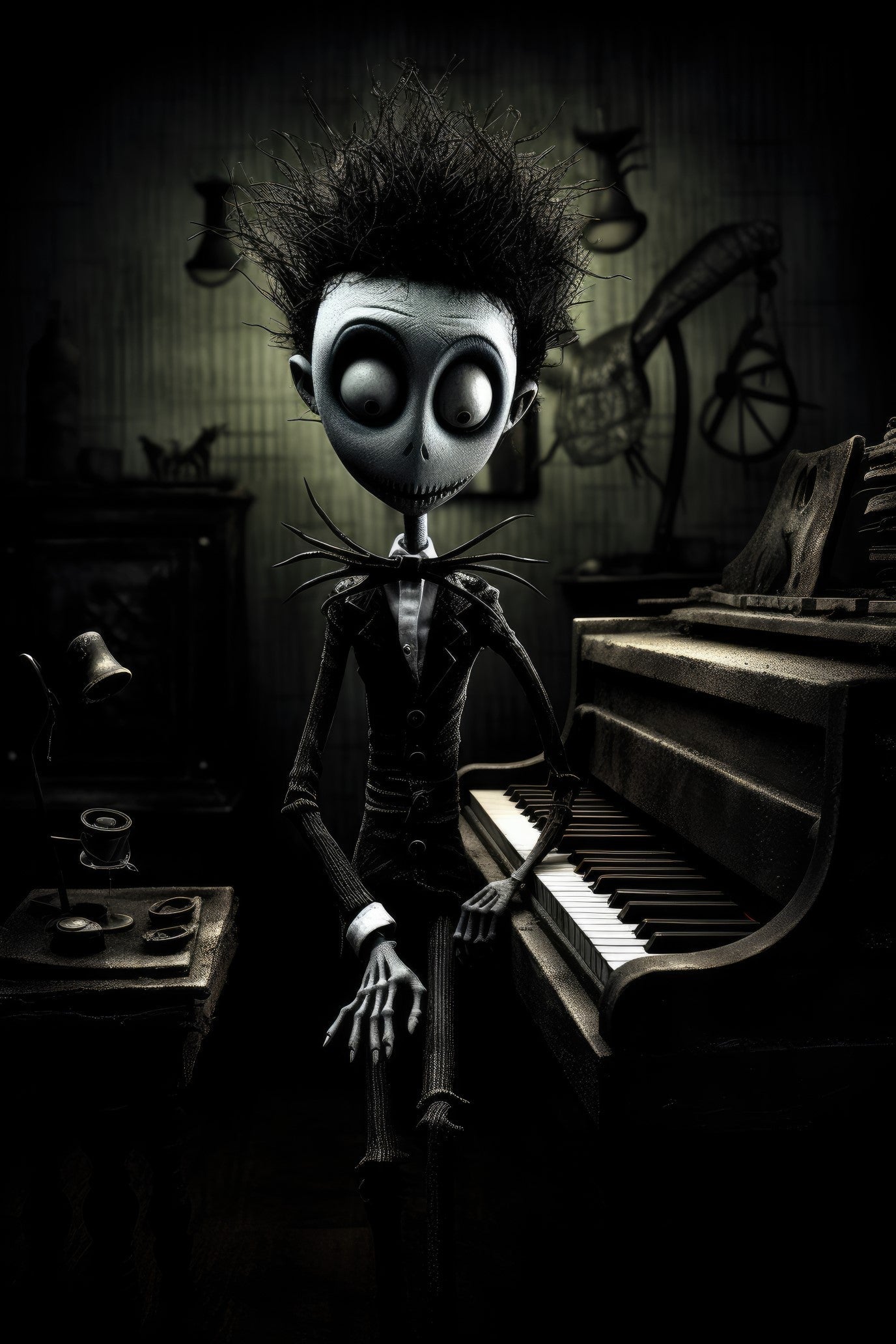 Character with piano 1 (paitakuva)