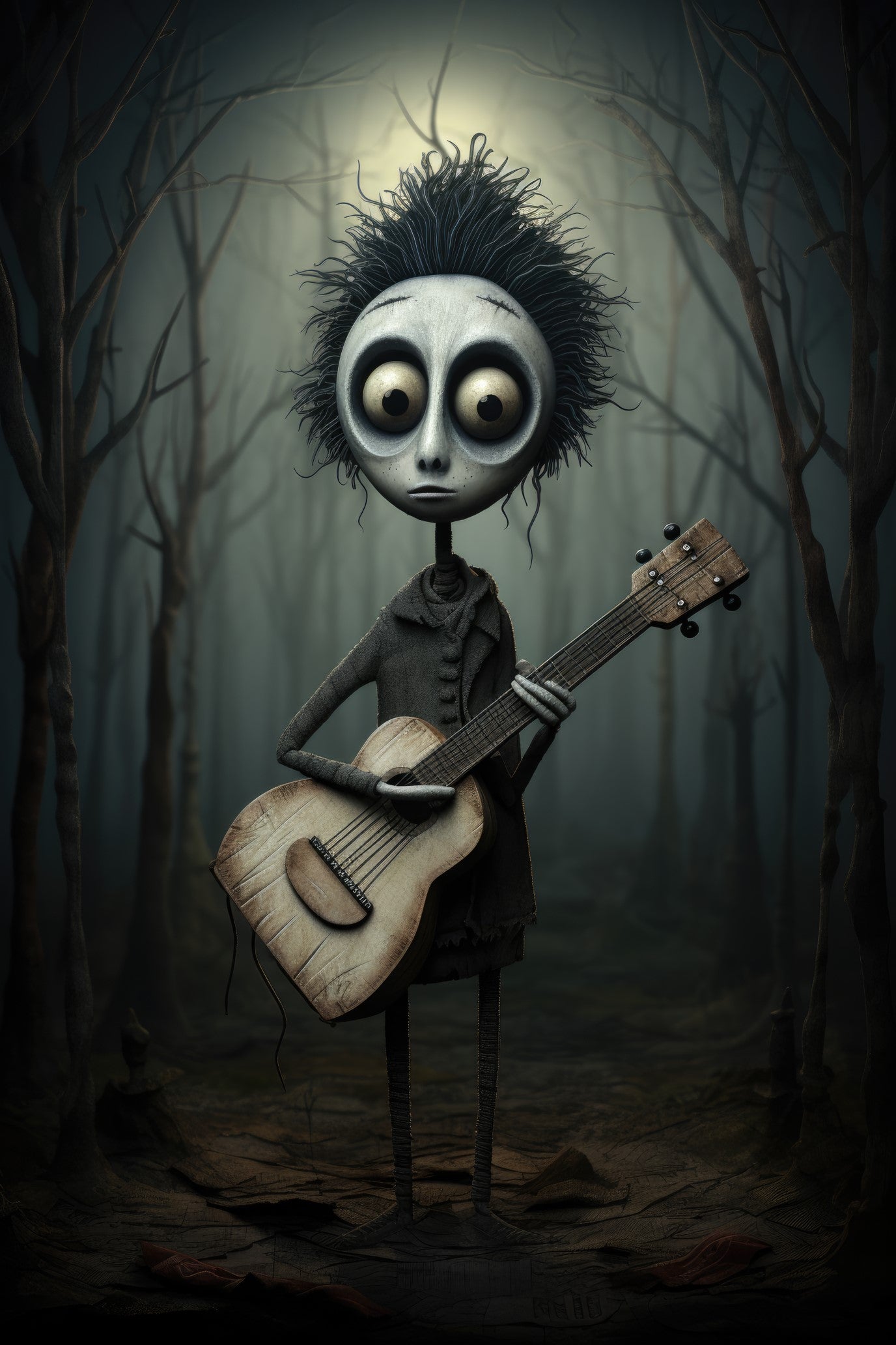 Character with psaltery (paitakuva)