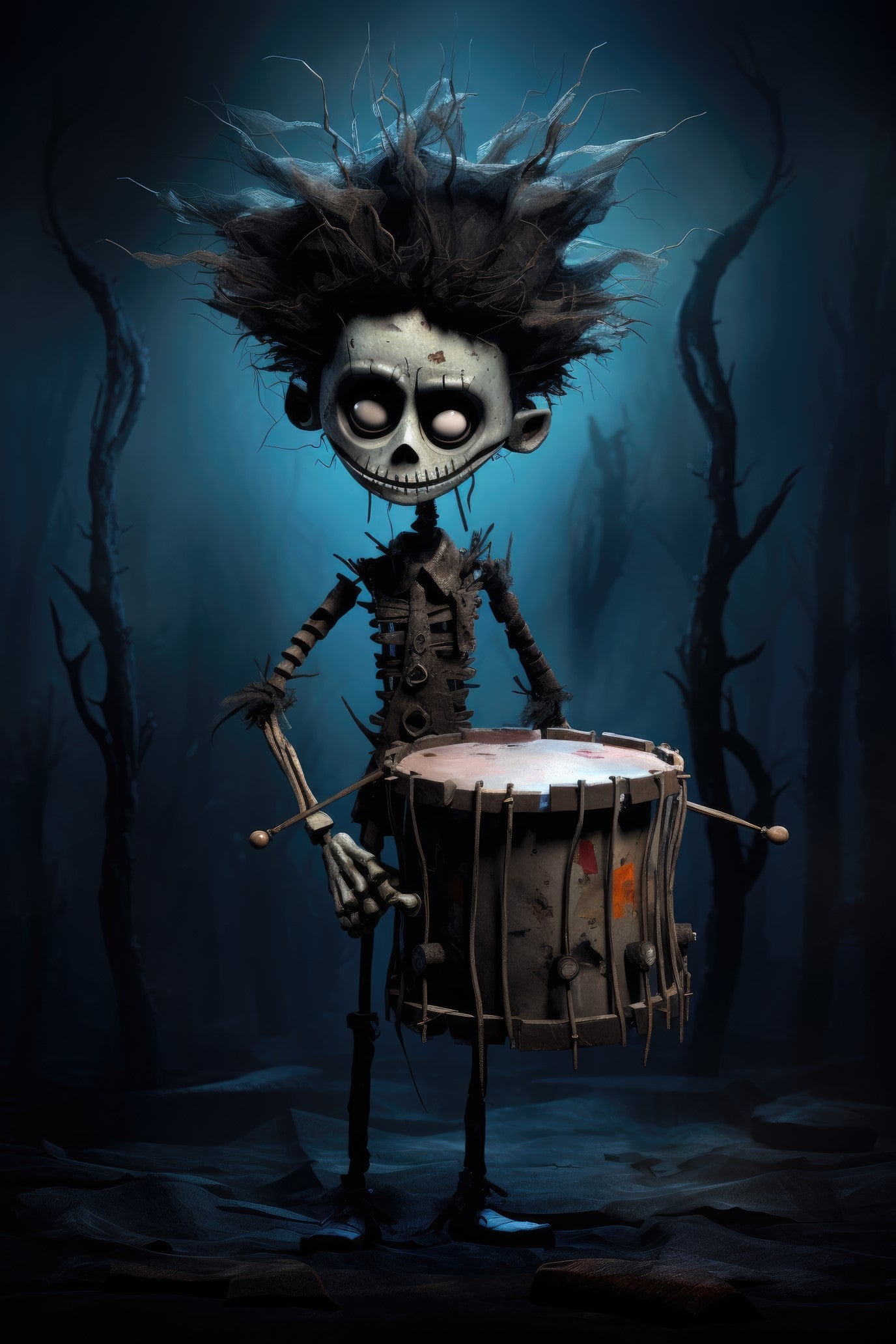 Character with snare drum 2 (paitakuva)