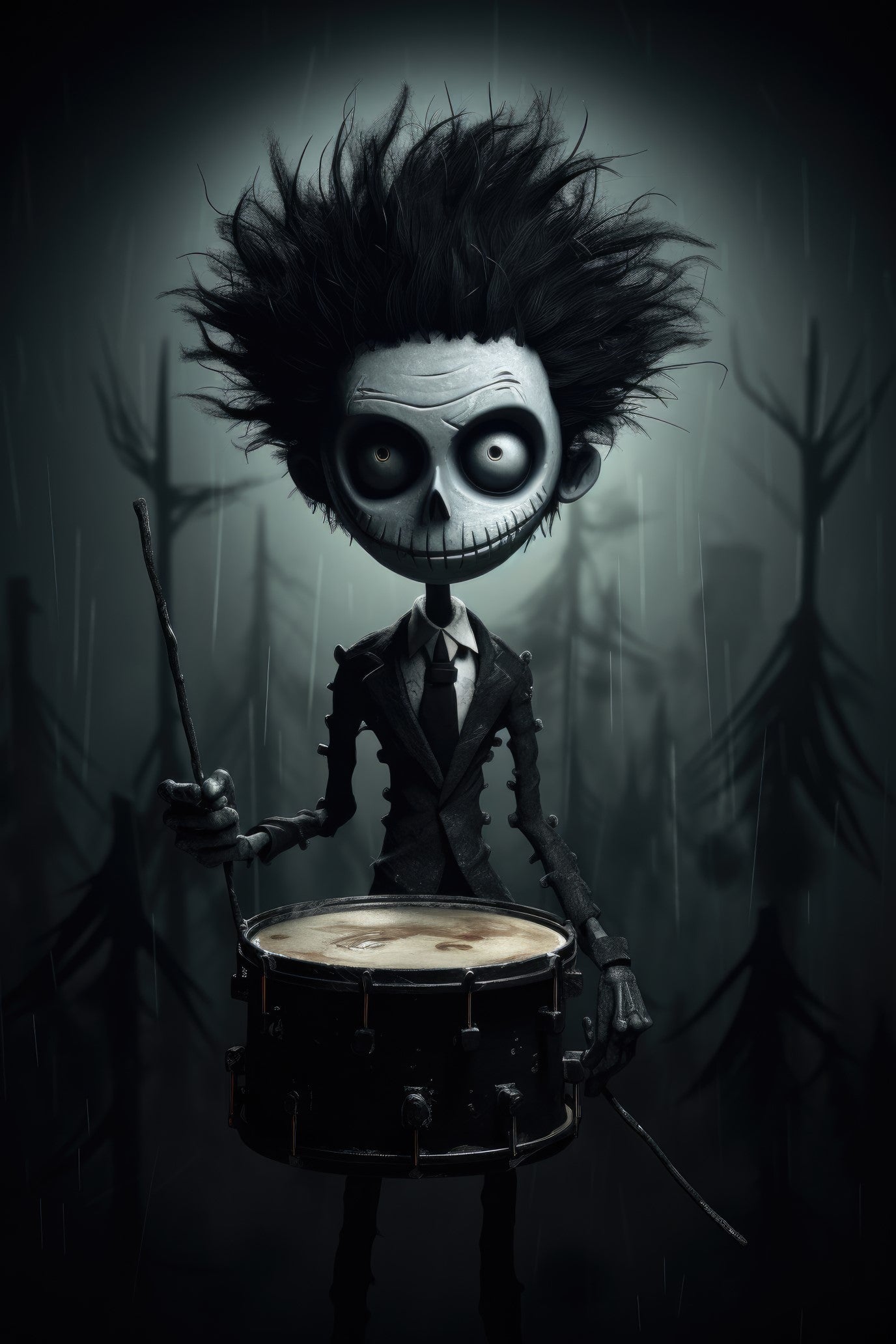 Character with snare drum 3 (paitakuva)