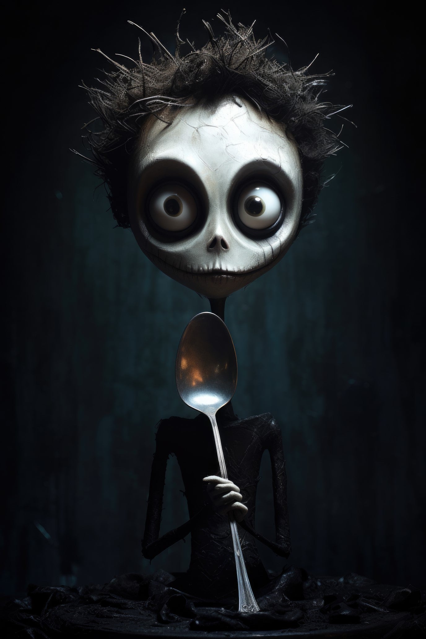 Character with spoons 2 (paitakuva)