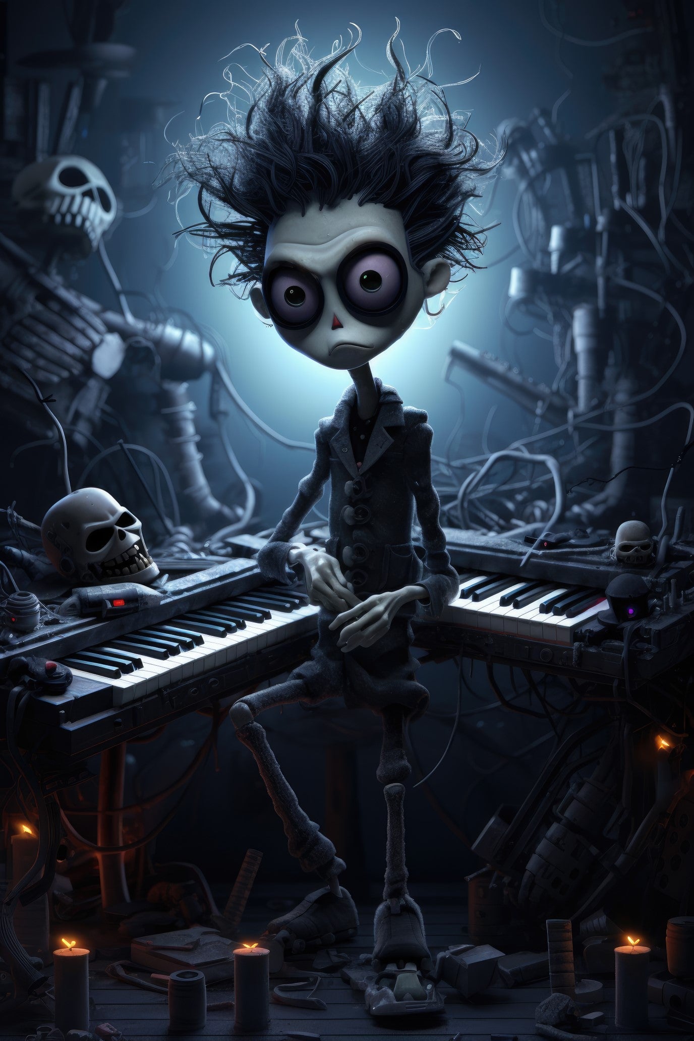 Character with synthesizer 1 (paitakuva)