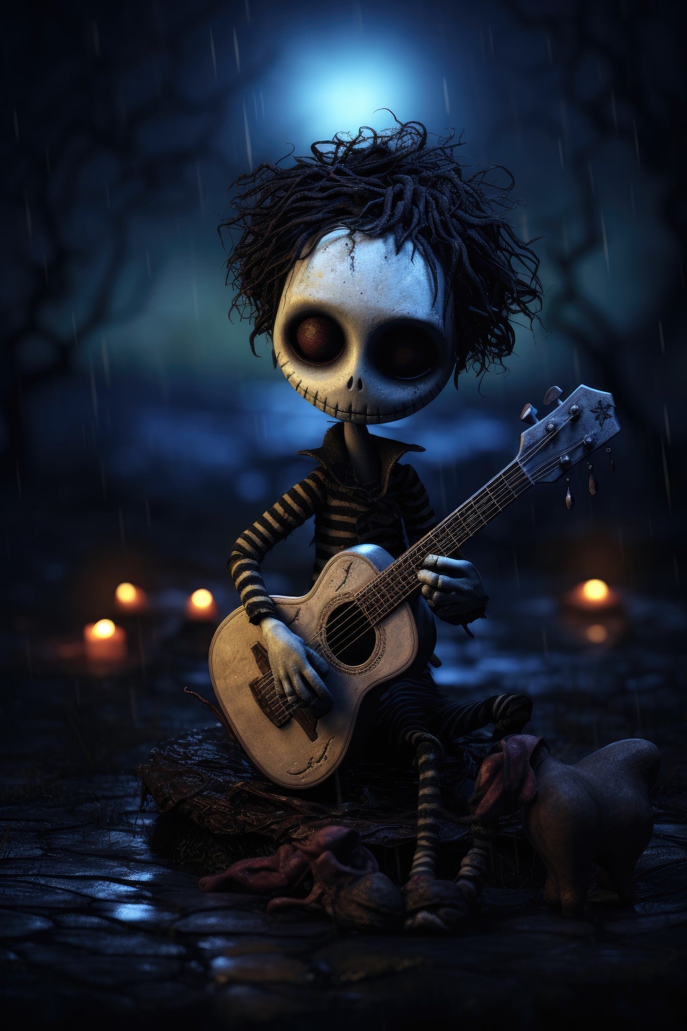 Character with ukulele 1 (paitakuva)