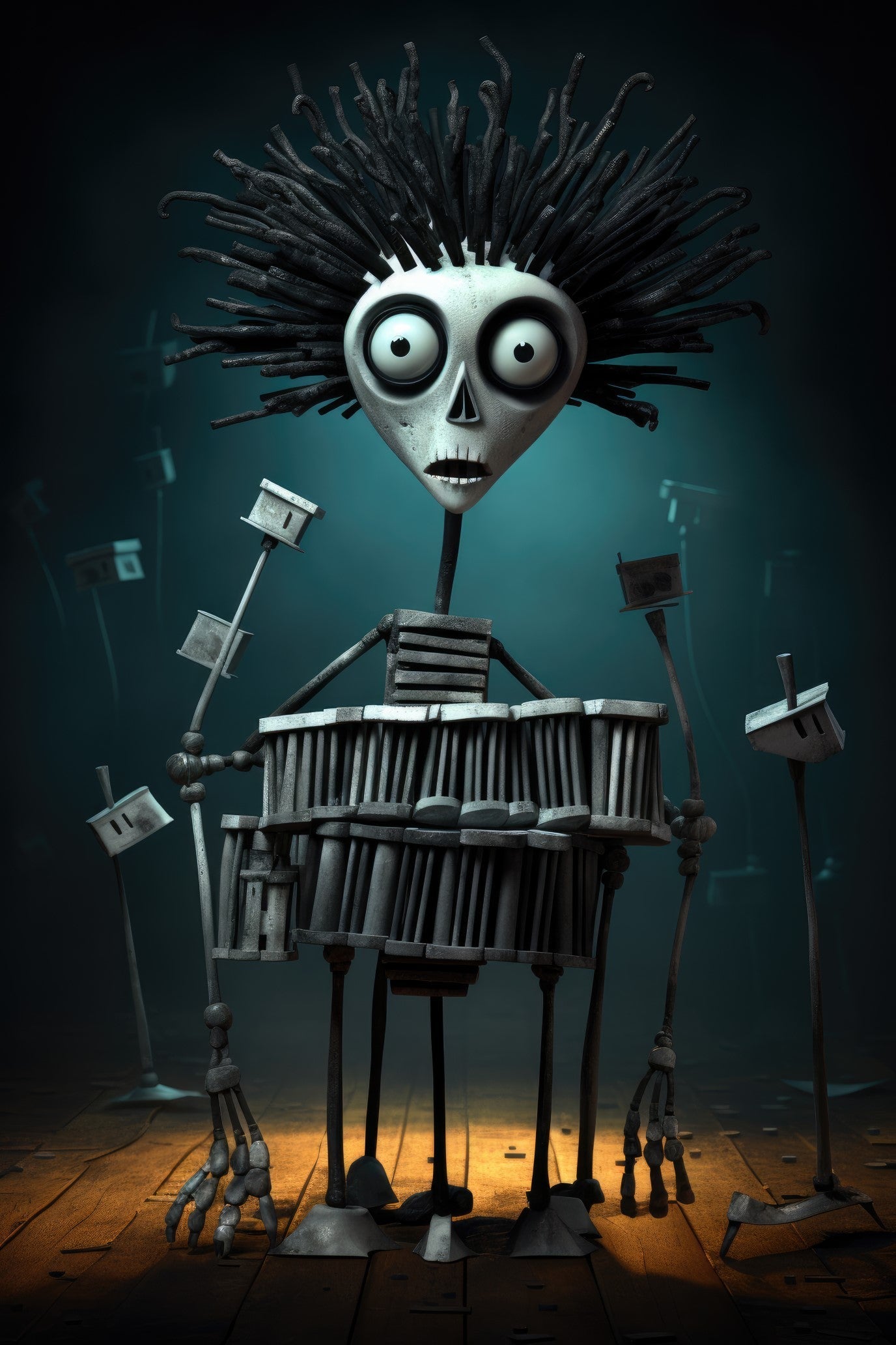 Character with vibraphone 3 (paitakuva)