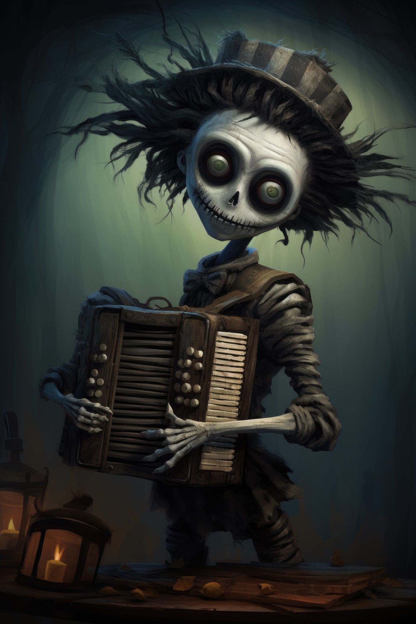 Character with washboard 1 (paitakuva)