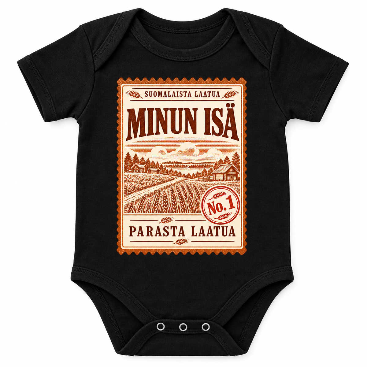 MIESTEN T-PAITA  + VAUVAN BODY ISÄ NO.1