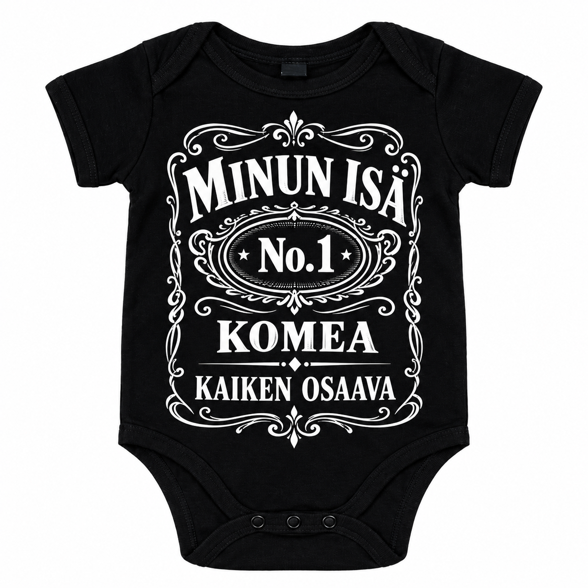 MIESTEN T-PAITA  + VAUVAN BODY ISÄ NO.1 MU/VA