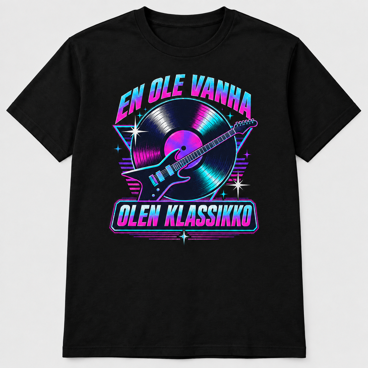 T-PAITA musta - EN OLE VANHA – OLEN KLASSIKKO!