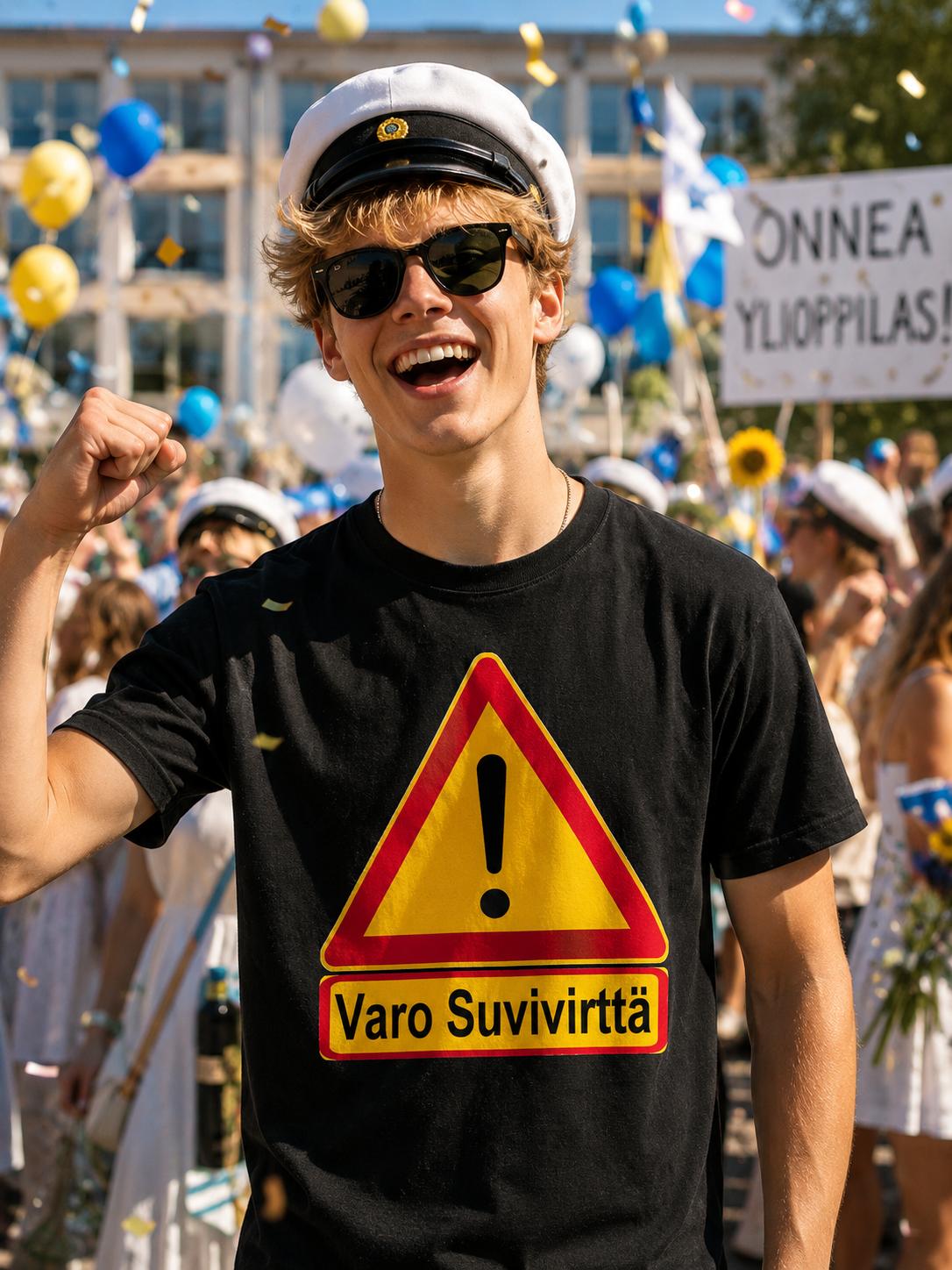 T-PAITA MUSTA - VARO SUVIVIRTTÄ