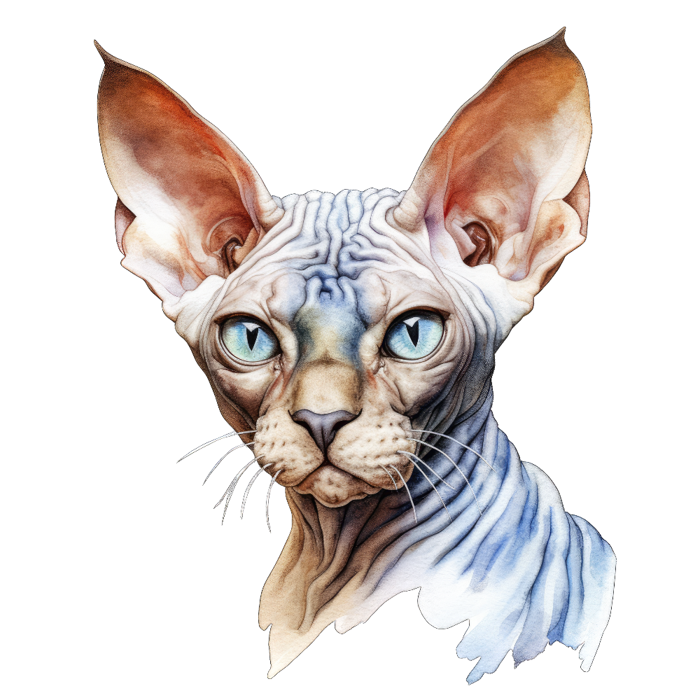 PAINATUS - Don sphynx blue-eyed cat