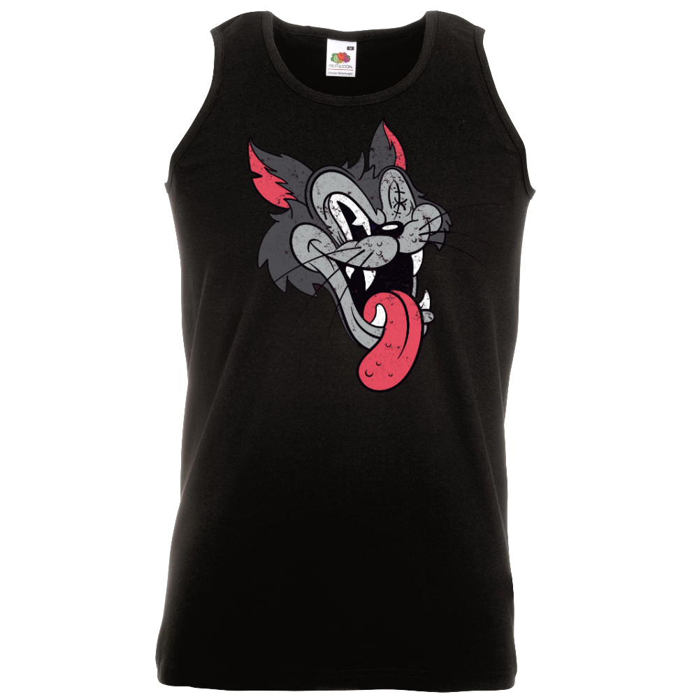 HIHATON T-PAITA MUSTA - CATS (3072)
