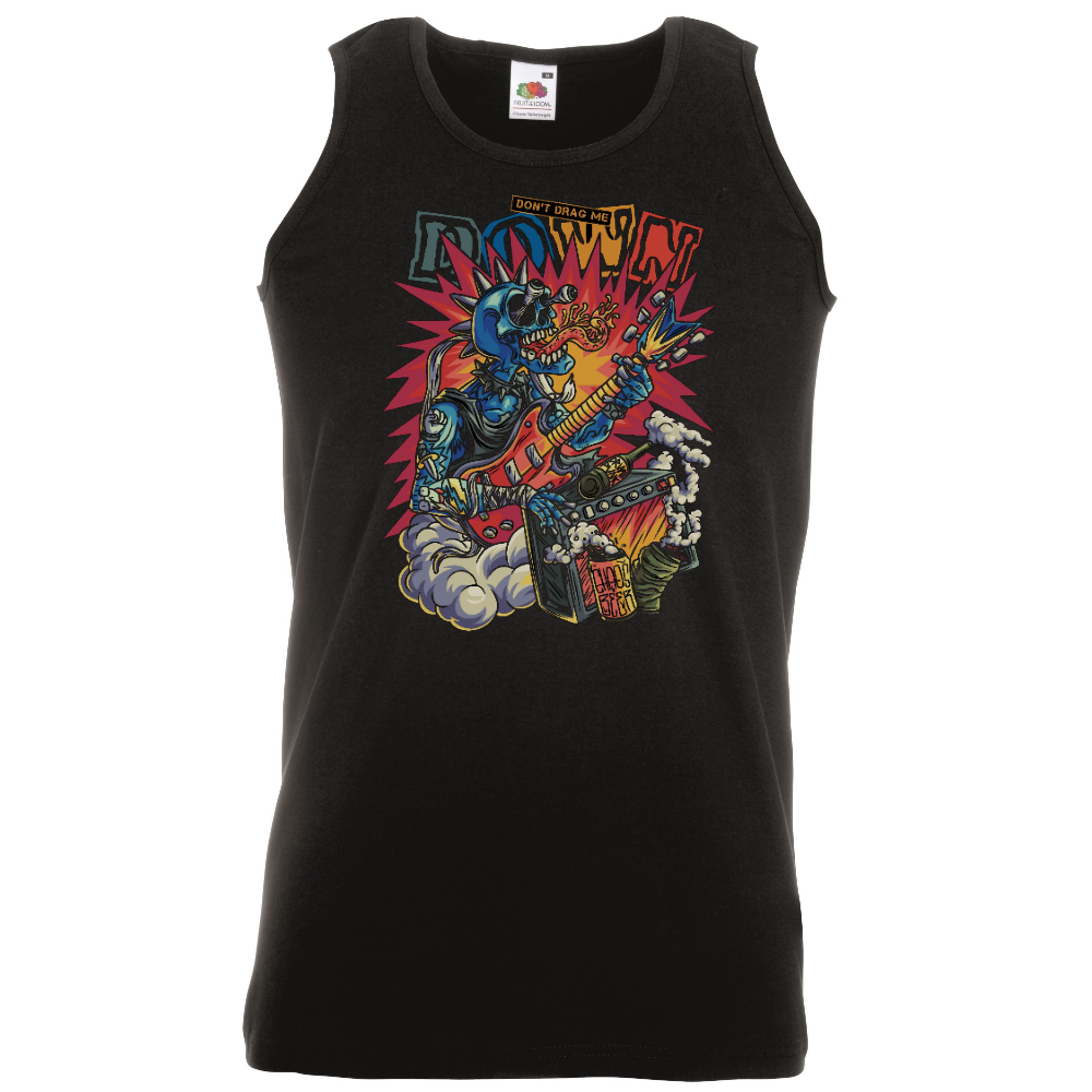 HIHATON T-PAITA MUSTA - “Chaos Jam” – Rock Monster