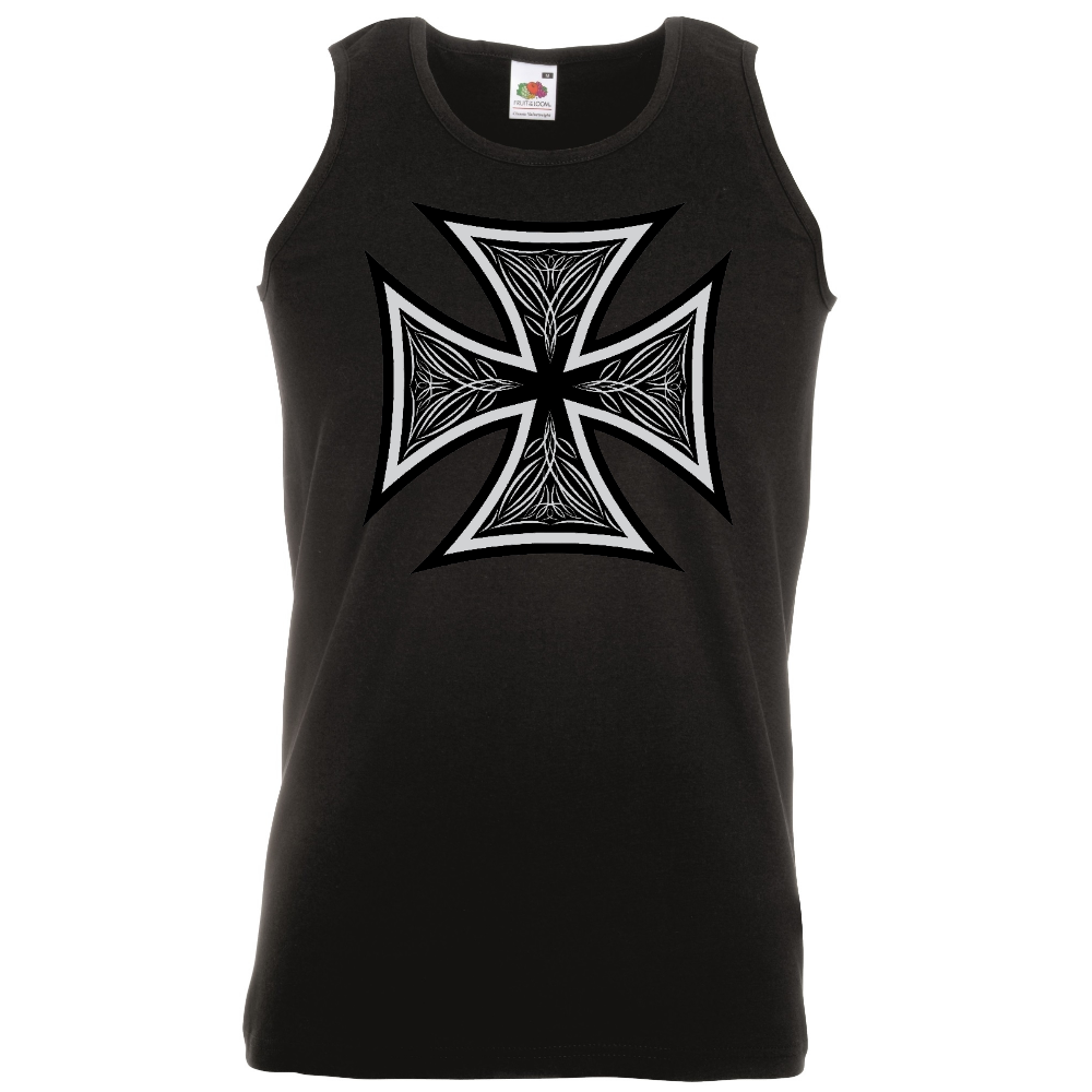 HIHATON PAITA MUSTA - Maltese Cross with pattern