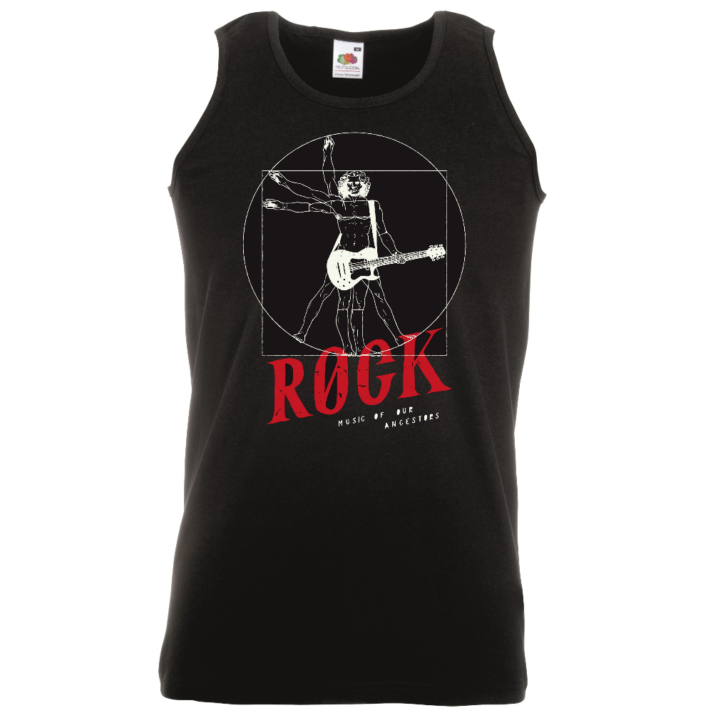 HIHATON T-PAITA MUSTA - Rock Music of Our Ancestors