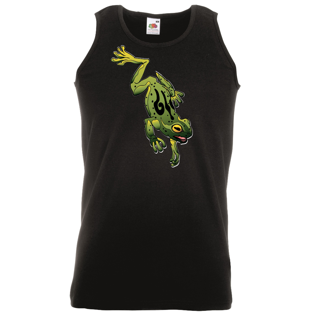 HIHATON T-PAITA MUSTA - Frog Vibes (00 759)