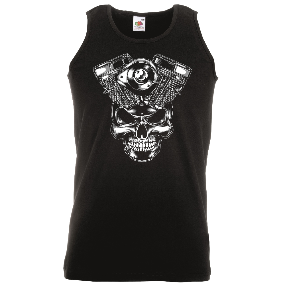 HIHATON PAITA MUSTA - Skull and Machine