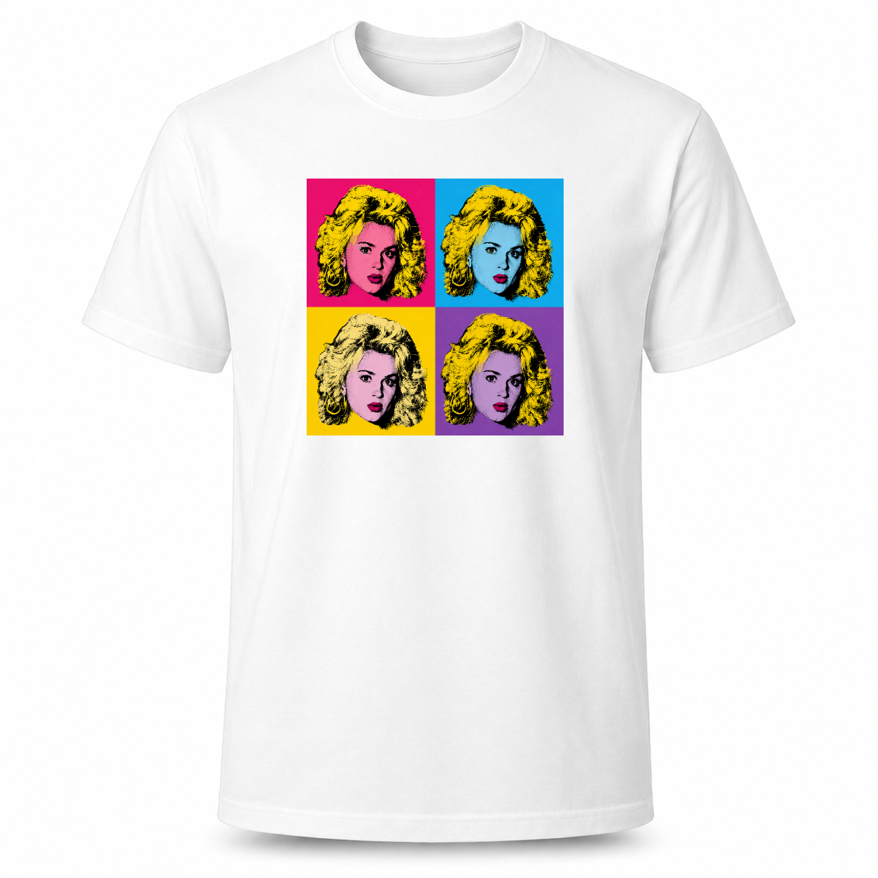 T-PAITA VALKOINEN - KIKKA POP ART (00 830)